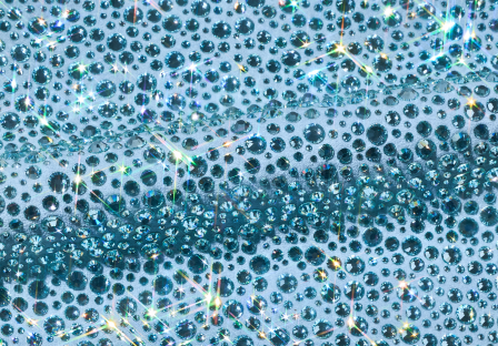 Preciosa Crystals Silver Aquamarine 